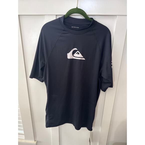 Men's Quicksilver Short Sleeve Rash Guard Size XL - Picture 1 of 6